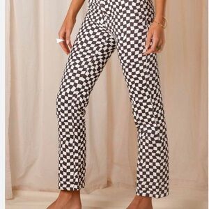 Pepper Mayo checkered jeans